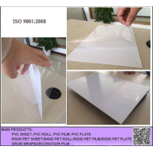 Hoja o rollo plástico opaco blanco opaco del PVC para imprimir